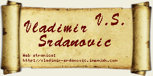 Vladimir Srdanović vizit kartica